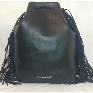 Victoria Secreat Faux Leather Fringe Bag